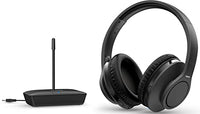 Thumbnail for Philips Audio TAH6005BK/10 Over-Ear TV Kopfhörer Kabellos (100m Reichweite, 18 Stunden Wiedergabezeit, 30-mm-Neodym-Treiber, Passive Geräuschisolierung, Verstellbarer Kopfbügel) Schwarz, einheitsgröße im Sale