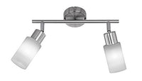 Thumbnail for Trio Leuchten LED Strahler Jones 871410207, Metall Nickel matt, Glas weiß gewischt, 2x 4 Watt im Sale