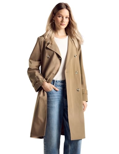STREET ONE Damen A201955 Trenchcoat, Dark Nutty Mocca, 40 im Sale