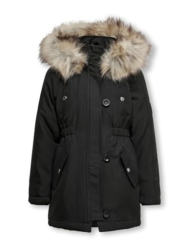 ONLY Girls' Only Girl Long 152black Parka, Black, 152 EU on Sale