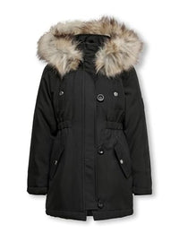 Thumbnail for ONLY Girls' Only Girl Long 152black Parka, Black, 152 EU on Sale