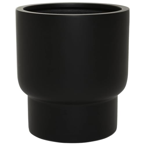 VIVANNO Planter Fiberglass LIVELLI 33x54 cm Black Matt on Sale