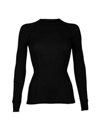 Thumbnail for Dilling Merino Langarmshirt für Damen aus 100% Bio-Merinowolle Schwarz 42 im Sale