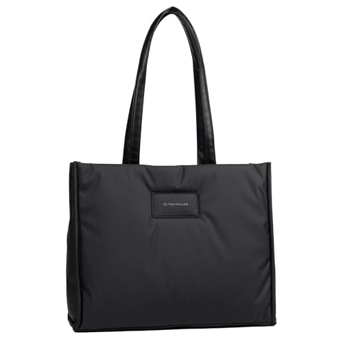 TOM TAILOR Patti Damen Shopper Umhängetasche Reißverschluss Mittelgroß Schwarz im Sale