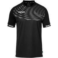 Thumbnail for Kempa Men's Wave 26 Shirt Boys' Sports Shirt Short Sleeve Functional Shirt Handball Gym Fitness Jersey, Black/Anthracite, EU on Sale