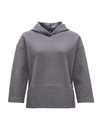 Thumbnail for OPUS Damen Sweatshirt | Hoodie GLITTERO Loose aus schimmerndem Baumwoll Mix Graphite Glaze, 42 im Sale