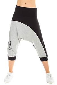 Thumbnail for Winshape Damen Unisex ¾-Haremshose Wbe10 “The Wave” 3/4-haremshose, Schwarz/Grey Melange, EU im Sale