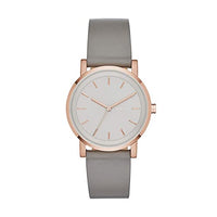 Thumbnail for DKNY Damenuhr Soho, Dreizeigerwerk, 34mm Rose Gold Edelstahlgehäuse mit Lederarmband, NY2341 im Sale