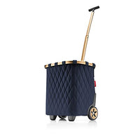 Thumbnail for reisenthel carrycruiser Rhombus Midnight Gold – Tragbarer Einkaufstrolley mit stabilem Aluminiumrahmen, Schultergurt und herausnehmbarer Netz-Innentasche – Aus wasserabweisendem Material im Sale