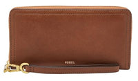 Thumbnail for Fossil Brieftasche für Frauen Logan, PU, PVC Zip Clutch braun 19,7 cm x 1,9 cm B x 10,2 cm H SL7831200 im Sale