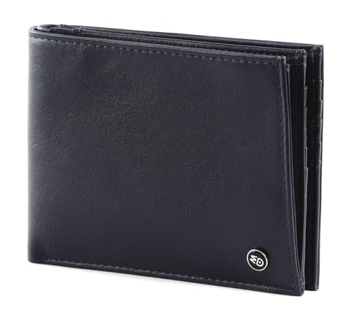 Mandarina Duck Herren Downtown Reisezubehr-Brieftasche, Schwarz im Sale