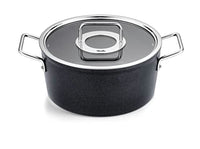 Thumbnail for Fissler Adamant / Aluminium Saucepan (Ø 24 cm, 4.9L) Pots coated with glass lid, non-stick - Induction, Anthracite on sale