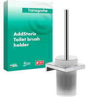 Thumbnail for hansgrohe WC-Bürste und Behälter AddStoris, Toilettenbürstenhalter, Chrom, 130 x 370 x 130 im Sale