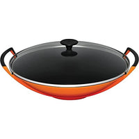 Thumbnail for Le Creuset cast iron wok with glass lid, Ø cm, 4.5 L, oven red, 25304360900460 on sale