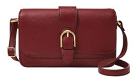 Thumbnail for Fossil Damentasche Zoey, rote schwarze kleine Crossbodytasche aus Leder, L: 19,7 cm, B: 3,8 cm, H: 11,4 cm, ZB1937602 im Sale