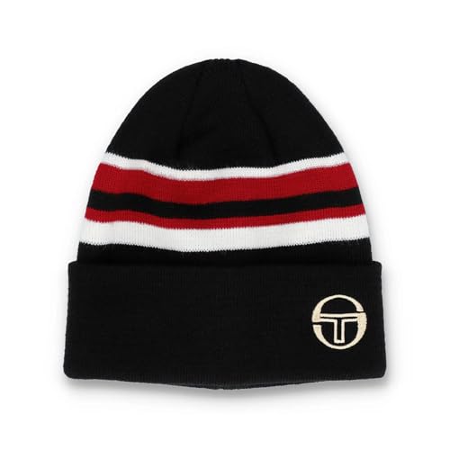 Sergio Tacchini Elkus Beanie Mütze schwarz, Schwarz , Einheitsgröße im Sale