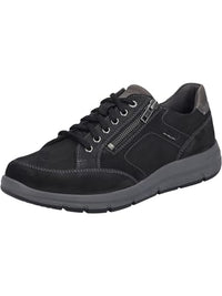 Thumbnail for Josef Seibel Herren Low-Top Sneaker Giuseppe 08,Weite G (Normal),Wechselfußbett,Sportschuhe,Freizeitschuhe,schwarz-Kombi,42 EU im Sale