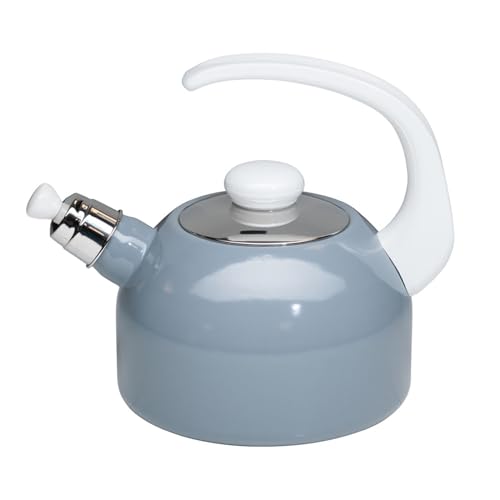 Riess, 0543-065, Flötenkessel Plus, CLASSIC- PURE GREY, Inhalt 2 L, Durchmesser 18.4 cm, Emaille, Induktion im Sale