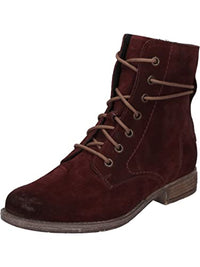 Thumbnail for Josef Seibel Women's Lace-Up Ankle Boots Sienna 70, Width G (Normal), Removable Footbed, Short Boots, Transitional Shoes, Red (Carmine), 41 EU on Sale