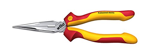 Wiha Flachrundzange Professional electric mit Schneide gerade Form (26720) 160 mm Zange für Elektriker, VDE geprüft, stückgeprüft, stabil und robust im Sale