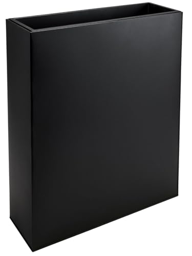 VIVANNO Plant Pot Room Divider Privacy Screen Premium Steel Sheet Black ELEMENTO 90x75x25 on Sale