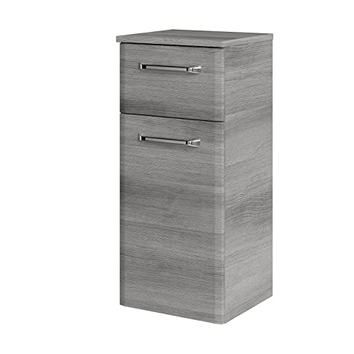 Pelipal bathroom cabinet Quickset 328 in graphite structure horizontal reproduction, 30 cm wide | Base cabinet with 1 door, 1 drawer, and 1 shelf on sale