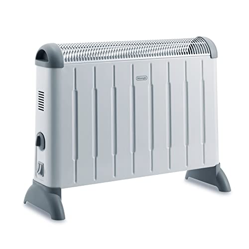De'Longhi Convector HCM2030 - Heater with 3 heating levels for rooms up to 60 m³, safety thermostat, frost protection function, room thermostat, gray on sale