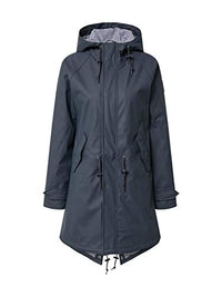 Thumbnail for derbe Hamburg Damen Regenjacke Friese Traveby Fisher Striped Navy/Blue dunkelblau - 38 im Sale