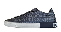 Thumbnail for Dolce & Gabbana Portofino Vintage CS2203 AM924 8B969 Herren Schuhe Schwarz, Schwarz und Grau., 41.5 EU im Sale