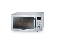 Thumbnail for SEVERIN microwave with grill function, microwave with grill for defrosting, cooking and heating, microwave with 20 l cooking space, grill rack and turntable, brushed stainless steel / silver, MW 7751 on sale