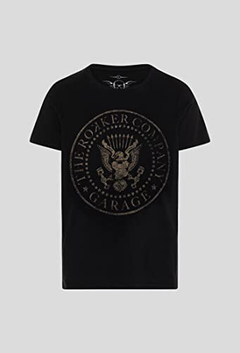 Rokker T-Shirt Johnny Black Men Herren Kurzarmshirt, im Sale