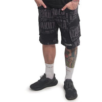 Thumbnail for Yakuza Herren Anyone Allover Cargo Shorts, Schwarz, 36W im Sale