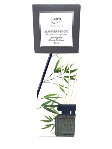 ipuro - refreshing ipuro black bamboo room fragrance - subtle room freshener with green &amp; woody notes - stylish air freshener in the home for a puristic fragrance experience 100 ml on sale