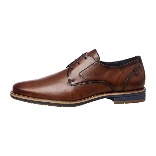 LLOYD Herren Businessschuhe Langston Schnürschuh Glattleder Schnürhalbschuhe Büro Elegant Uni braun glatt-Leder geschnürt im Sale