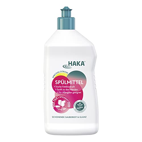 HAKA Dishwashing liquid tangy lemon, 750 uses, powerful, suitable for allergy sufferers, 750 ml on sale