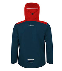 Thumbnail for Trollkids Bergen Rain Jacket, Steel Blue/Black/Mango, on Sale