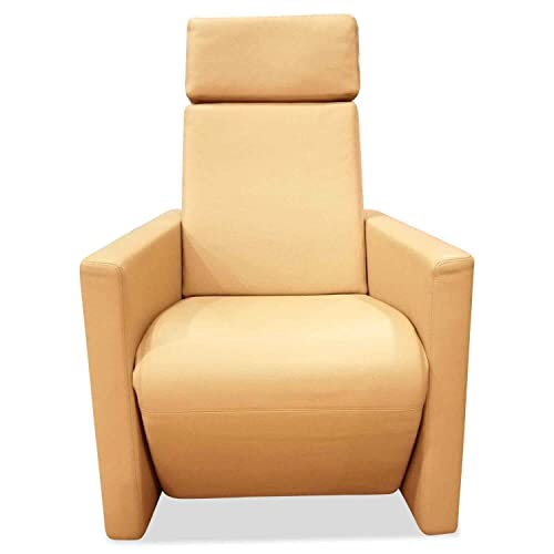 Erpo Sessel CL 170 Leder 43.360 Savanne Beige mit manueller Relaxfunktion und verstel. im Sale