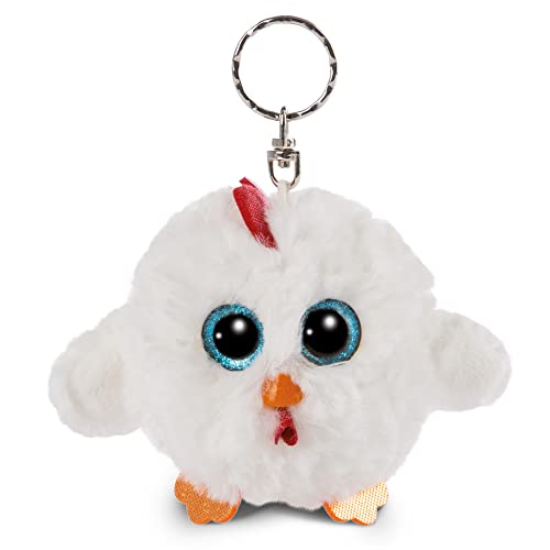 NICI Glubschis: Das Original – Glubschis Schlüsselanhänger Henne Henlou 9 cm – Huhn Kuscheltieranhänger mit Schlüsselring für Schlüsselband, Schlüsselbund & Schlüsselhalter – Taschenanhänger im Sale