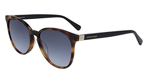 LONGCHAMP Damen LO647S Sonnenbrille, BLACK/HAVANA, 53 im Sale