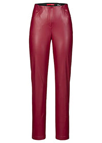 Thumbnail for Stehmann Loli3-740-60208, schmale Schlupfhose aus veganem Leder mit vorderen Taschen im Sale
