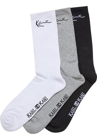 Thumbnail for Karl Kani Signature Socks (3Pack) 35-38 black/grey/white im Sale