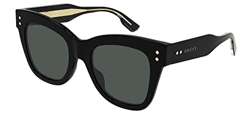GUCCI Womens GG1082S Sunglasses, Black-Black-Grey, 52 im Sale