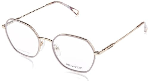 Zadig&Voltaire Unisex Eyeglass Frame Vzv384v Shiny Light Gold 51/19/135 Women Sunglasses, 0594 ORO Chiaro Lucido, 51 im Sale