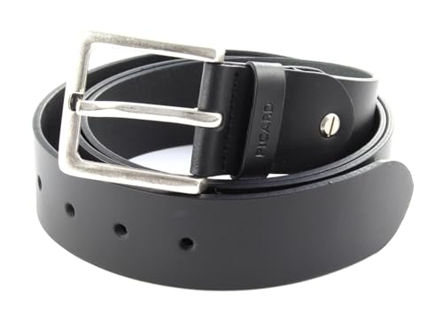 Picard Herren Belt Gürtel, Schwarz, Individuell Kürzbar EU im Sale