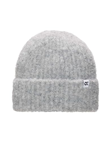 OPUS Damen Mütze | Strickmütze ACURLY Cap mit Wolle Hazy Fog Melange, 0 im Sale