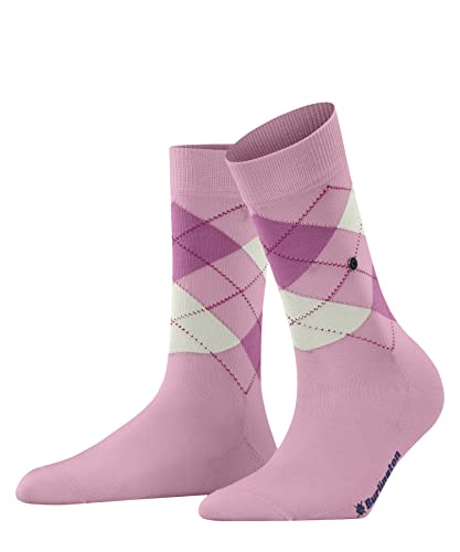 Burlington Damen Socken Covent Garden W So Baumwolle gemustert 1 Paar, Rosa Rose 8793, 36-41 im Sale