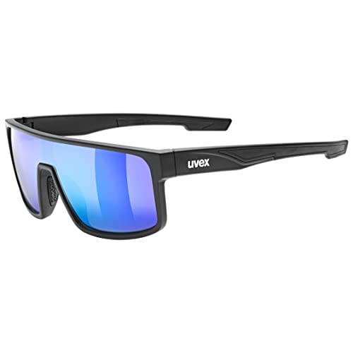 uvex LGL 51 - Sonnenbrille für Damen und Herren - verspiegelt - Filterkategorie 3 - black matt/green - one size im Sale