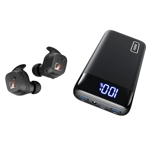 Sennheiser Sport True Wireless Earbuds – Bluetooth in-ear earbuds &amp; INIU Power Bank, 20000mAh Power Bank Fast Charging Function USB C Input &amp; Output on Sale