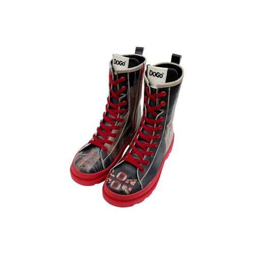 DOGO Gisele - It's the Time for London - Vegane Damen Boots und Nachhaltige und Bunte Stiefeletten - Trendige Bequeme Stiefel für Damen 39 im Sale