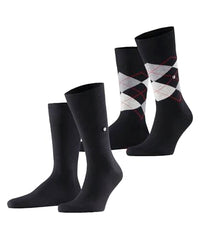 Thumbnail for Burlington Herren Socken Everyday X-Mas Multipack So Baumwolle gemustert 2 Paar, Schwarz Black Mix 0060, 40-46 im Sale